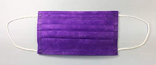   3層構造 サージカルマスク（紫）パープル ５枚